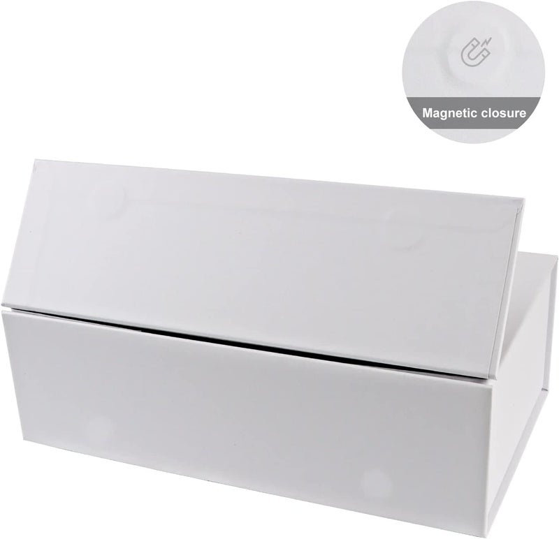 ROSTELACK Gift Box  10' x 6' x 3'  5PCS  White  Luxury Gift Packaging with Magnetic Closure Lid  Ideal for Christmas  Thanksgiving  Wedding  Mother's Day  Birthday Gifts - Image 3